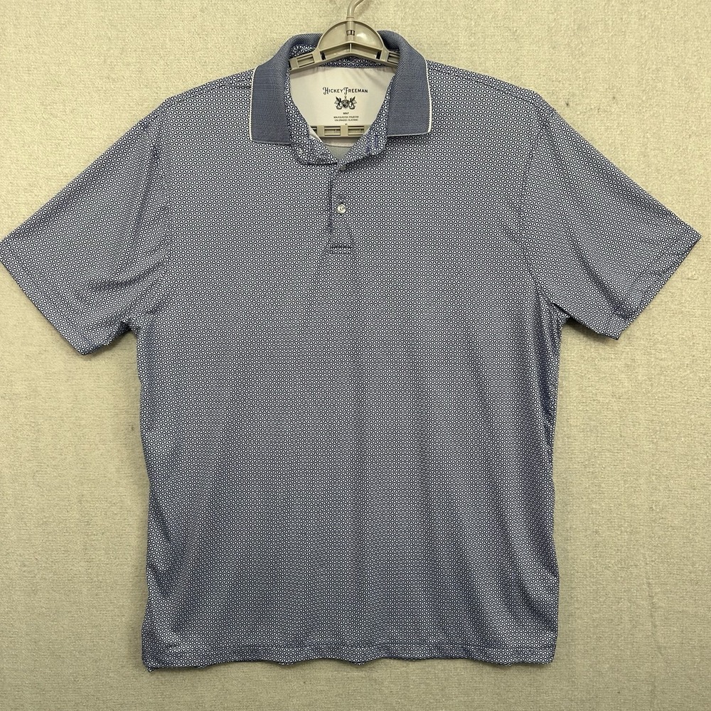 Hickey Freeman‎ Men's XL Golf Polo Performance Stretch Preppy Casual Sport